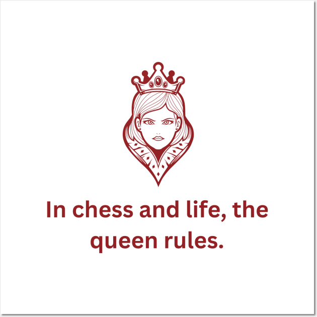 In chess and life, the queen rules. Wall Art by PrintDrapes